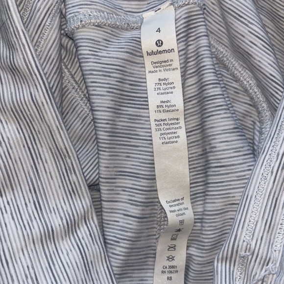 2 PIECE SET Lululemon leggings and top matching top - Picture 5 of 6